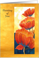 Thinking of You Poppies card