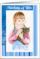 Thinking of You, Cat Lover card