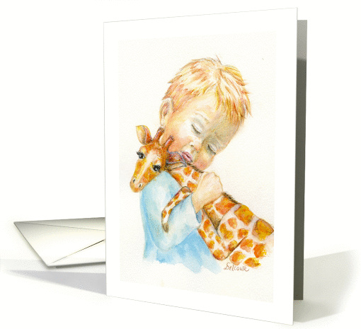 Birthday for boy, Giraffe Lover card (582888)