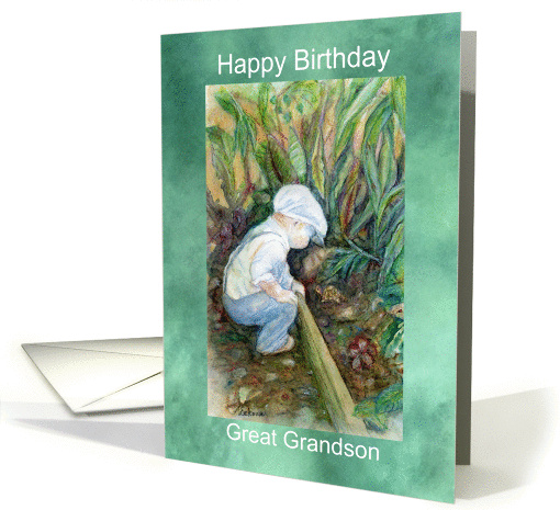 Great Grandson's Birthday, Curiosity card (862670)