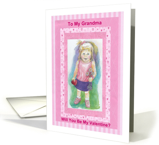 Will You Be My Valentine? Grandma card (891149)