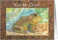 Kiss Me Quick, Prince Charming Valentine card