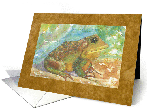 Frog, Sunning card (892569)