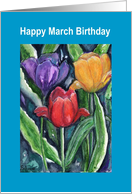 Happy Birthday, March card
