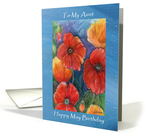 Happy May Birthday, Aunt card (910952)