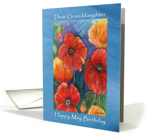 Happy May Birthday, Granddaughter card (910962)