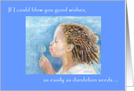 Blowing in the Wind, Get Well, Children’s Image card