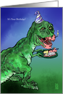 Dinosaur a snack card