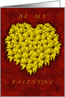 Valentine Sunflower Heart card