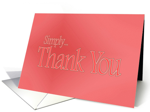 Simply Thank You in pink card (689887)