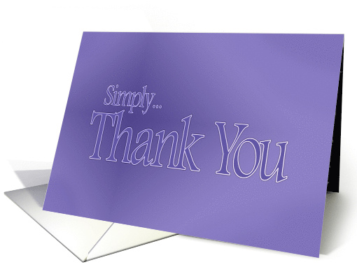 Simply Thank You -blue card (689888)