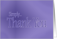 Simply Thank You ...