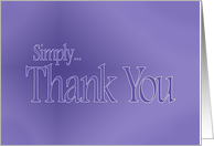 Simply Thank You -blue card