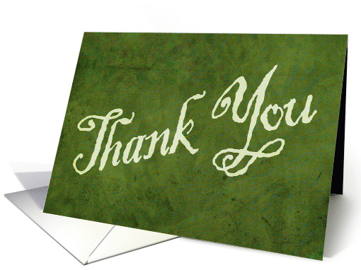 Thank You - parchment card (689905)