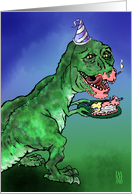 Dinosaur a snack card
