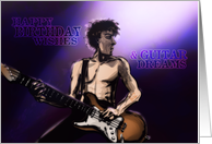 Birthday Wishes And Guitar Dreams card