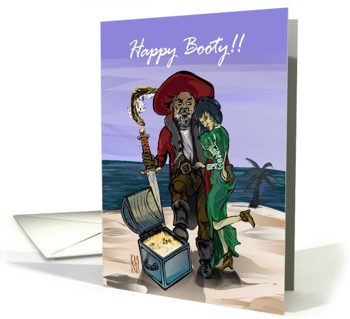 Pirate Birthday Booty card (986181)