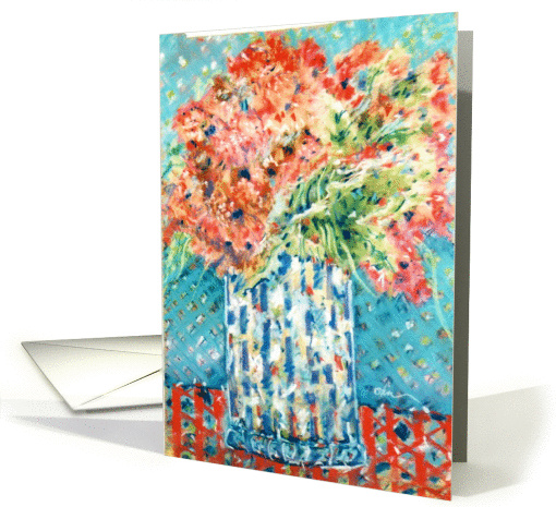 Get-well Blue Flowers card (567885)