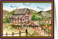 Happy Birthday Pumpkin Farm card