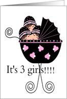 It’s 3 girls...Announcement card