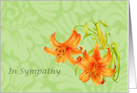 Sympathy and Lilies card