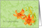 Sympathy and Lilies card