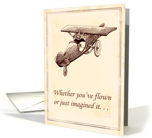Happy Birthday Want-to-Be Pilot card (587374)