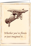 Happy Birthday Want-to-Be Pilot card