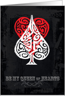 Be My Queen of Hearts card