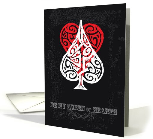Be My Queen of Hearts on Mothers' Day card (587785)