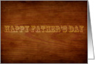 Fathers Day Wood Grain Card