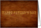 Belated Fathers Day Wood Grain Card