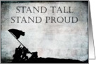 Stand Tall, Stand Proud To Be An American card