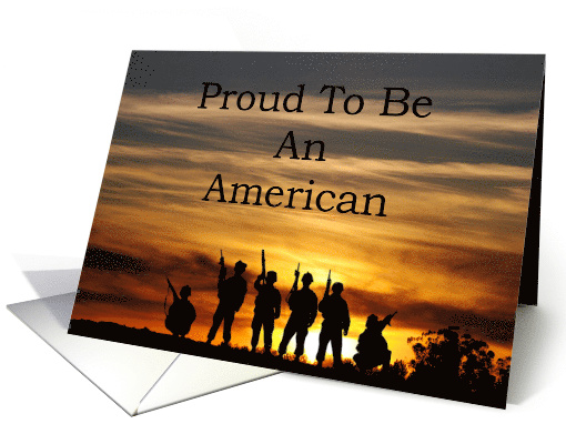Proud To Be An American card (597555)