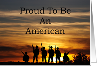 Proud To Be An American card