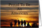 Proud To Be An American card