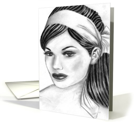 Woman in the mirror card (573023)