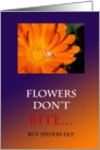 Flowers Don’t Bite Anniversary Card