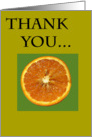 Thank You - Orange Slice card