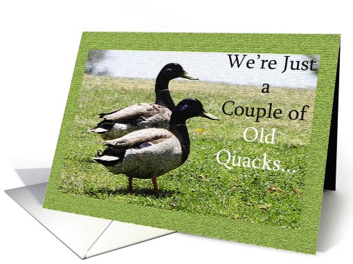 Wedding Anniversary Invitation - Old Quacks card (688312)