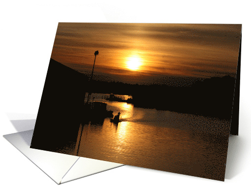Sunset On the Bay card (573320)