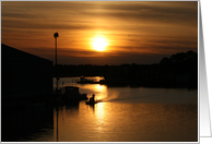 Sunset On the Bay card