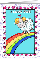 I Love Ewe card