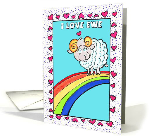 I Love Ewe card (1043005)