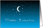 Happy Ramadan - Night, Moon and Stars card