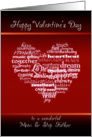 Happy Valentine’s Day Mom and Step Dad - Heart card