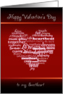 Happy Valentine’s Day Sweetheart- Heart card