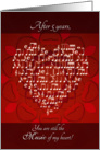 Music of My Heart After 5 Years - Heart card