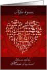 Music of My Heart After 4 Years - Heart card