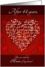 Music of My Heart After 44 Years - Heart card